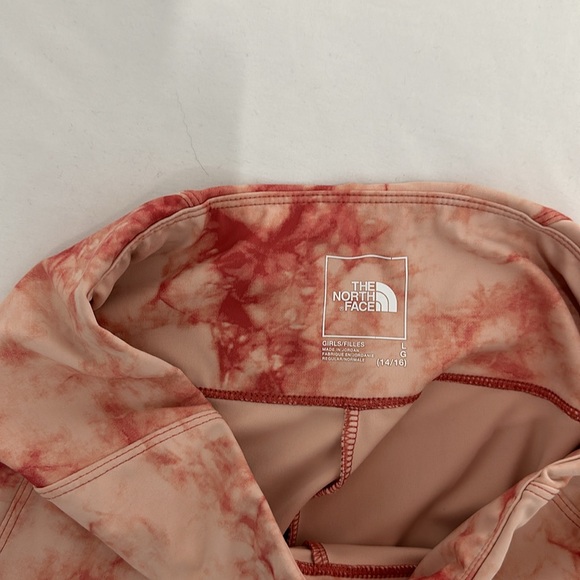 THE NORTH FACE Girl's Printed Never Stop Tights Slate Rose Dye Texture Print - Picture 6 of 6